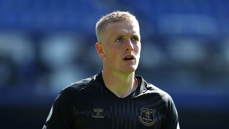 Everton goalkeeper Jordan Pickford