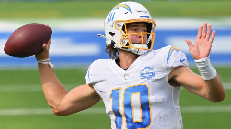 Justin Herbert impressed on his surprise debut for the Chargers 