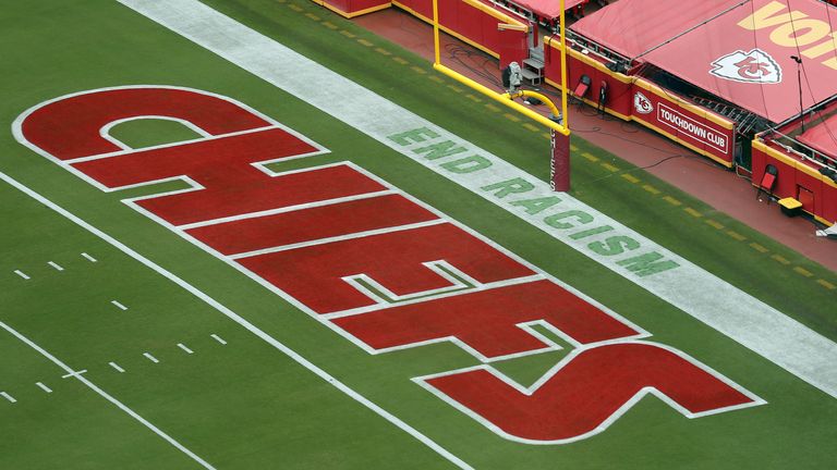 Messages will adorn the endzones of all NFL fields across the US