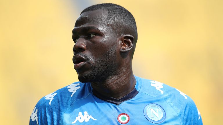 PARMA, ITALY - SEPTEMBER 20: Kalidou Koulibaly of SSC Napoli during the Serie A match between Parma Calcio and SSC Napoli at Stadio Ennio Tardini on September 20, 2020 in Parma, Italy. (Photo by Jonathan Moscrop/Getty Images)