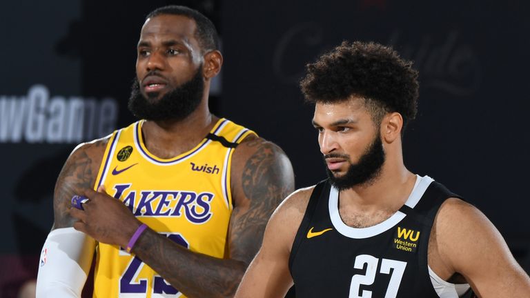 LeBron James lines up against Jamal Murray in Game 4 of the Western Conference Finals