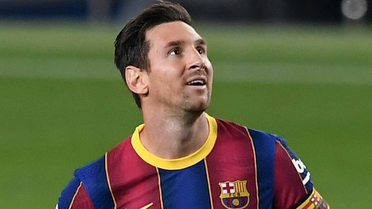 Lionel Messi scored for Barcelona 