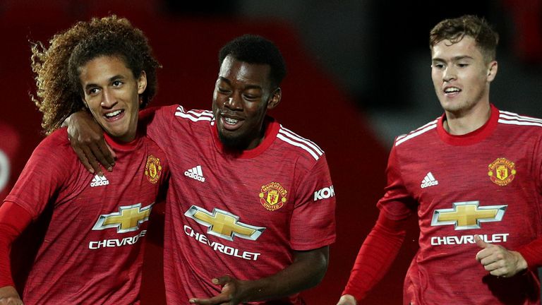 Manchester United U21s eased past Salford City in their EFL Trophy clash