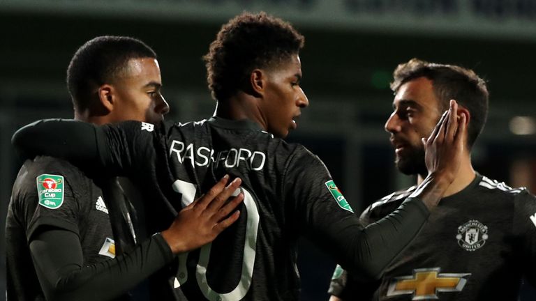 Marcus Rashford and Mason Greenwood scored late on for Manchester United at Luton