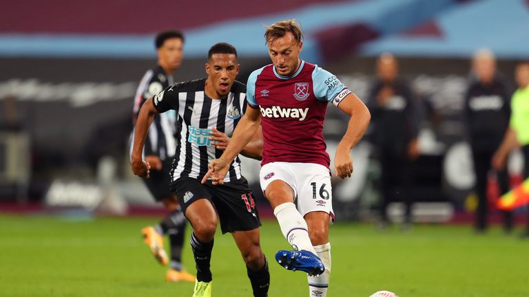 Mark Noble criticised the club's decision to sell Grady Diangana