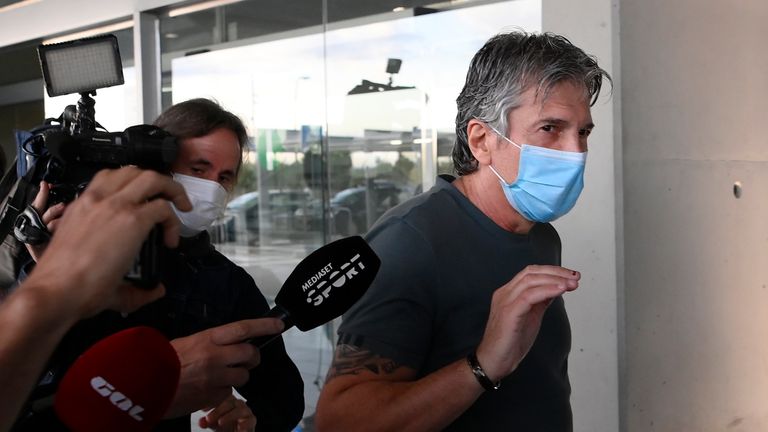 Jorge Messi arrives in Barcelona on Wednesday morning