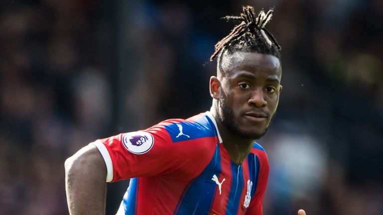 Michy Batshuayi during first loan spell with Crystal Palace in 2019
