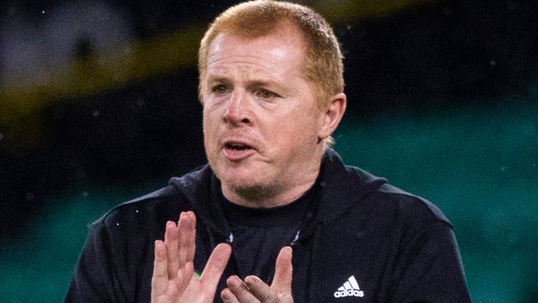 GLASGOW, SCOTLAND - AUGUST 26: Celtic Manager Neil Lennon during the Champions League Second Round qualifying match between Celtic and Ferencvaros at Celtic Park on August 26, 2020, in Glasgow, Scotland. (Photo by Craig Williamson / SNS Group)