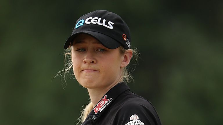 Nelly Korda fought back after mistakes on the front nine