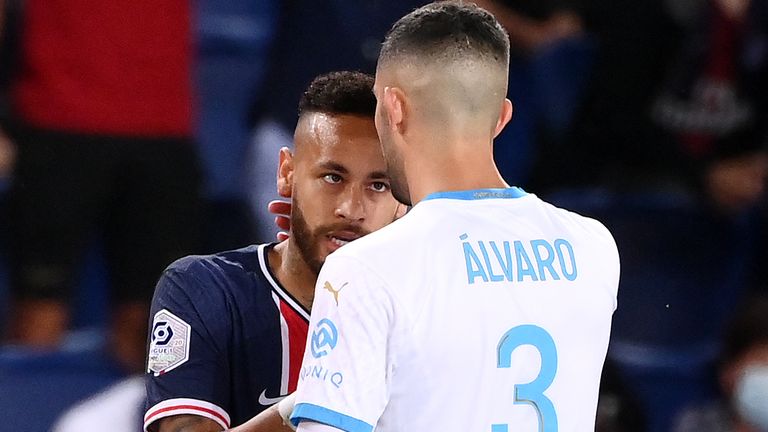 Neymar accused Marseille defender Alvaro Gonzalez of a racist comment following Sunday's Le Classique