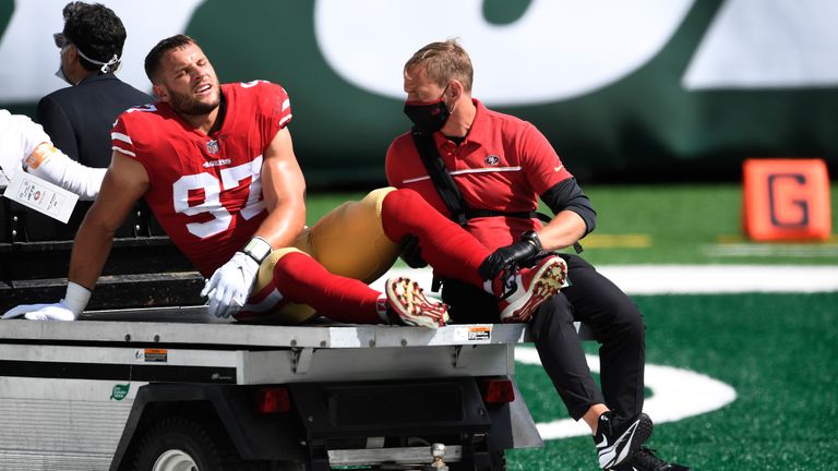 NFL pundit Dan Hanzus has described the injuries suffered by the San Francisco 49ers in their win against the New York Jets as &#39;devastating&#39;.