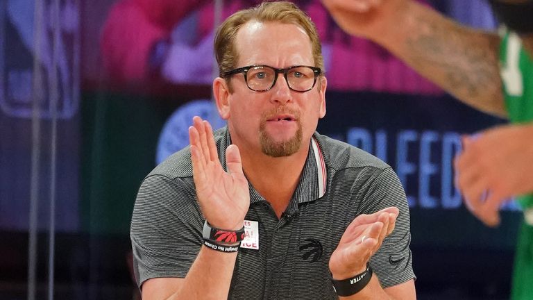 Nick Nurse was named NBA Coach of the Year in 2020