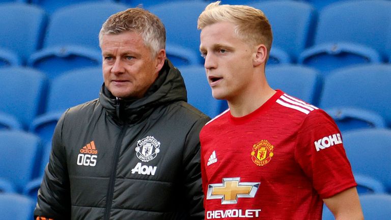 Ole Gunnar Solskjaer and Manchester United&#39;s Donny van de Beek