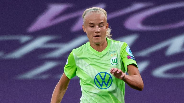 Pernille Harder captained Wolfsburg in their Champions League final defeat to Lyon, prior to sealing her move to Chelsea