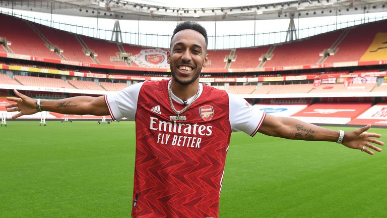 Pierre-Emerick Aubameyang signs a new three-year contract with Arsenal