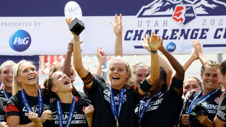 The England international captained Houston Dash to NWSL Challenge Cup victory before joining West Ham on loan