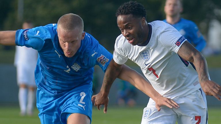 Raheem Sterling's late penalty salvaged England a 1-0 win over Iceland