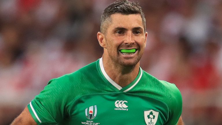 FUKUROI, JAPAN - SEPTEMBER 28: Rob Kearney of Ireland during the Rugby World Cup 2019 Group A game between Japan and Ireland at Shizuoka Stadium Ecopa on September 28, 2019 in Fukuroi, Shizuoka, Japan. (Photo by Craig Mercer/MB Media/Getty Images)