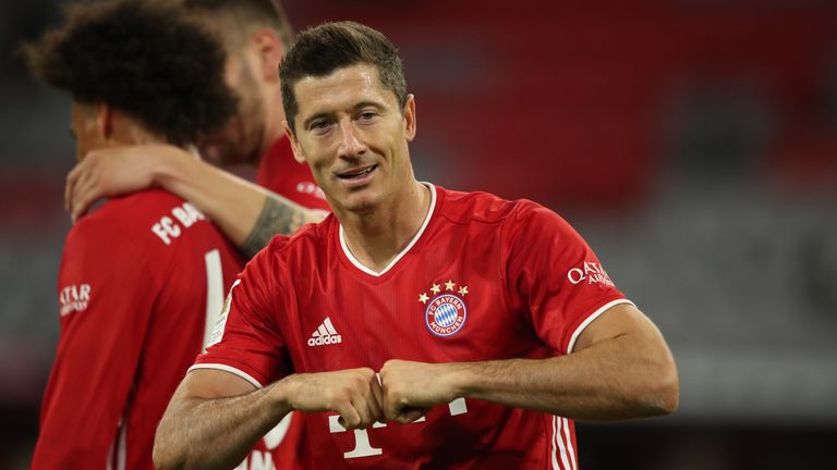 Robert Lewandowski opened his account for the season from the penalty spot