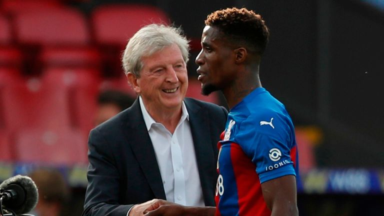 Roy Hodgson is hopeful of Wilfried Zaha remaining a Crystal Palace player