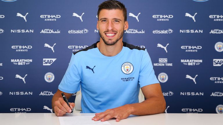 Ruben Dias has signed a six-year contract at Manchester City