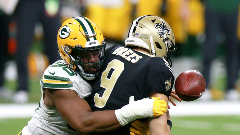 Green Bay Packers at the New Orleans Saints