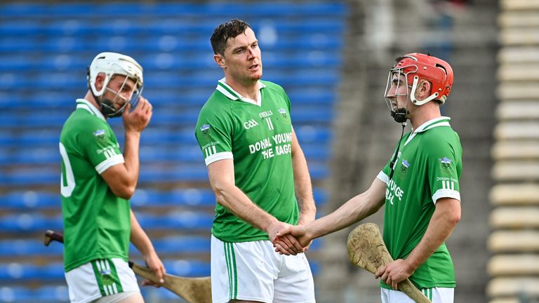Seamus Callanan consoles his Drom & Inch teammates after the defeat
