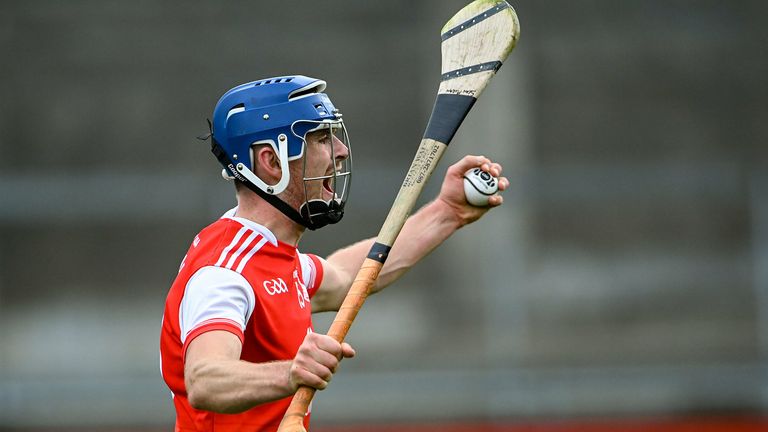 Seán Moran of Cuala celebrates at full-time 