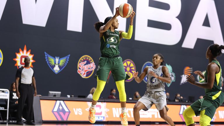 Minnesota Lynx and the Seattle Storm. 