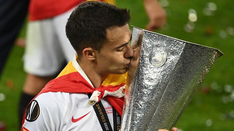 Sergio Reguilon won the Europa League with Sevilla last season