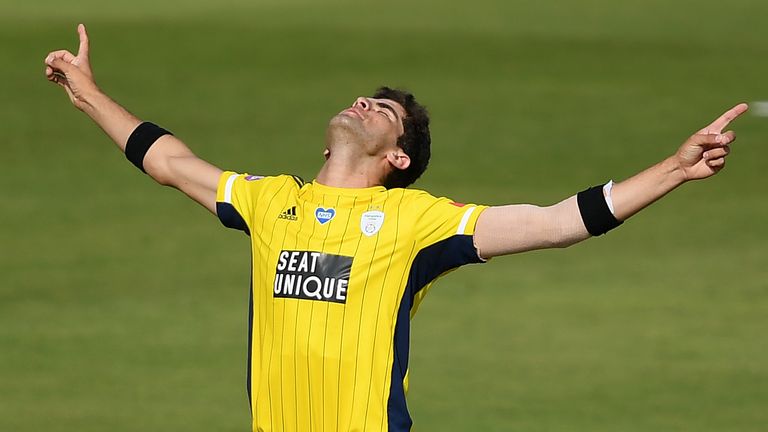 Shaheen Shah Afridi took four wickets in four balls for Hampshire in the Vitality Blast