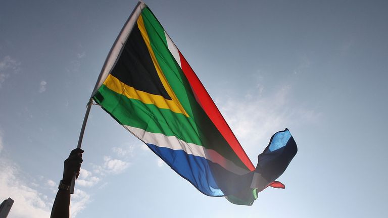 South Africa cricket flag