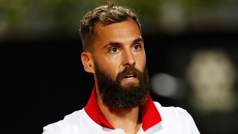 Benoit Paire engaged in several heated exchanges with the chair umpire 