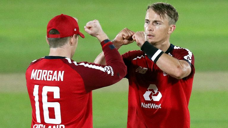 Eoin Morgan and Tom Curran