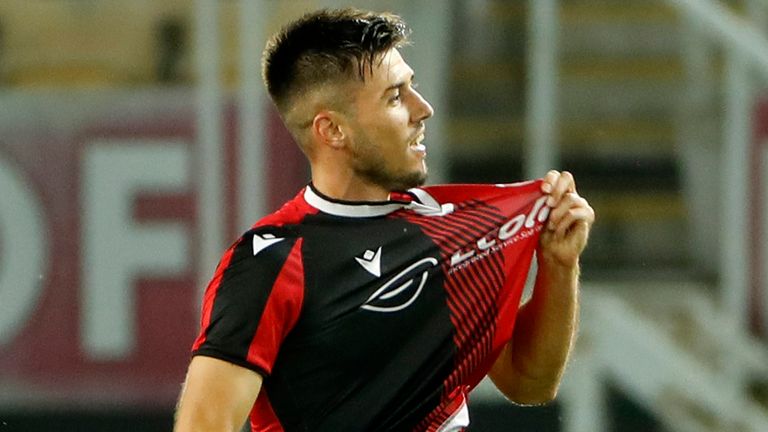 Valmir Nafiu scored a stunning goal to level things up for Shkendija