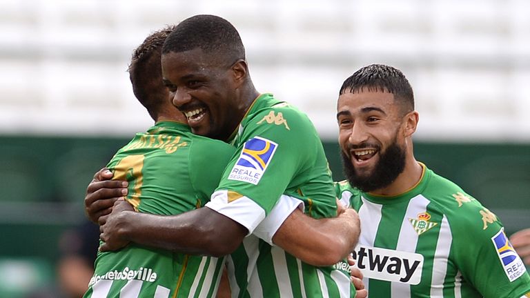 William Carvalho was on target for Real Betis in La Liga on Sunday