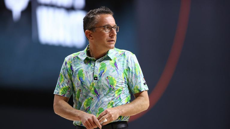 Head coach Curt Miller of the Connecticut Sun looks on in Game Three of the Semifinals of the 2020 WNBA Playoffs on September 24, 2020 at Feld Entertainment Center in Palmetto, Florida.