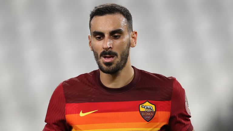Italian defender Davide Zappacosta of AS Roma during the Serie A match at Allianz Stadium, Turin. Picture date: 1st August 2020. Picture credit should read: Jonathan Moscrop/Sportimage