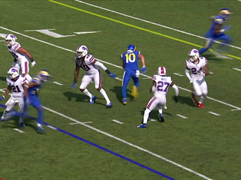 Los Angeles Rams 32-35 Buffalo Bills: Tyler Kroft's late touchdown