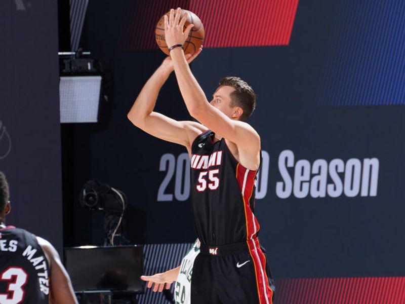 Duncan Robinson leads balanced scoring attack as Heat hold on to