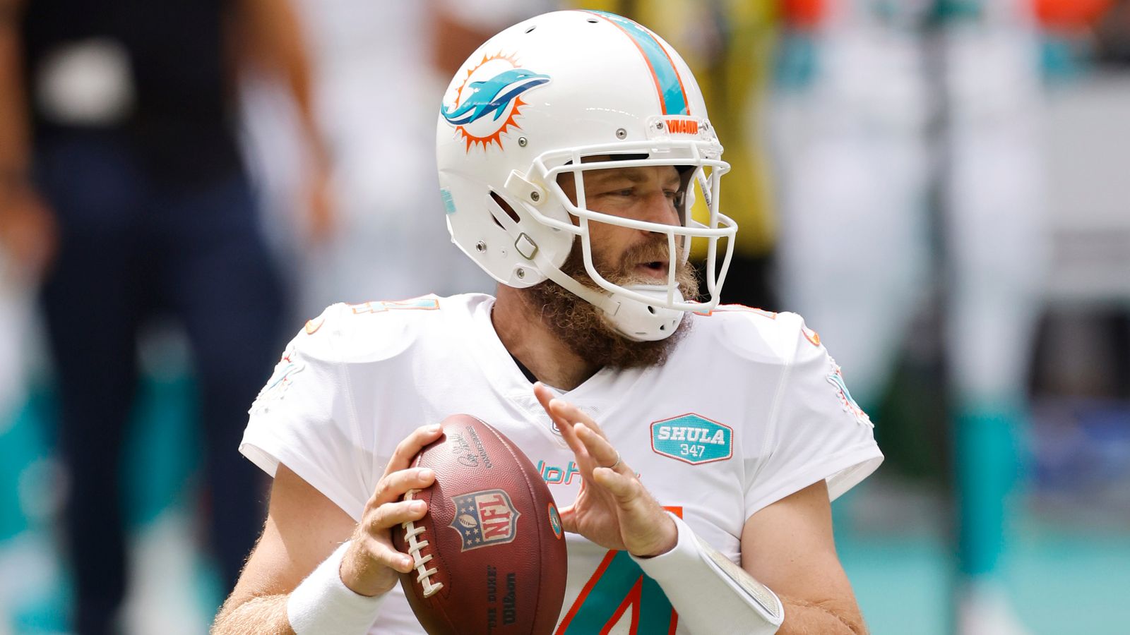 Dolphins' Brian Flores: Ryan Fitzpatrick still our starter for now