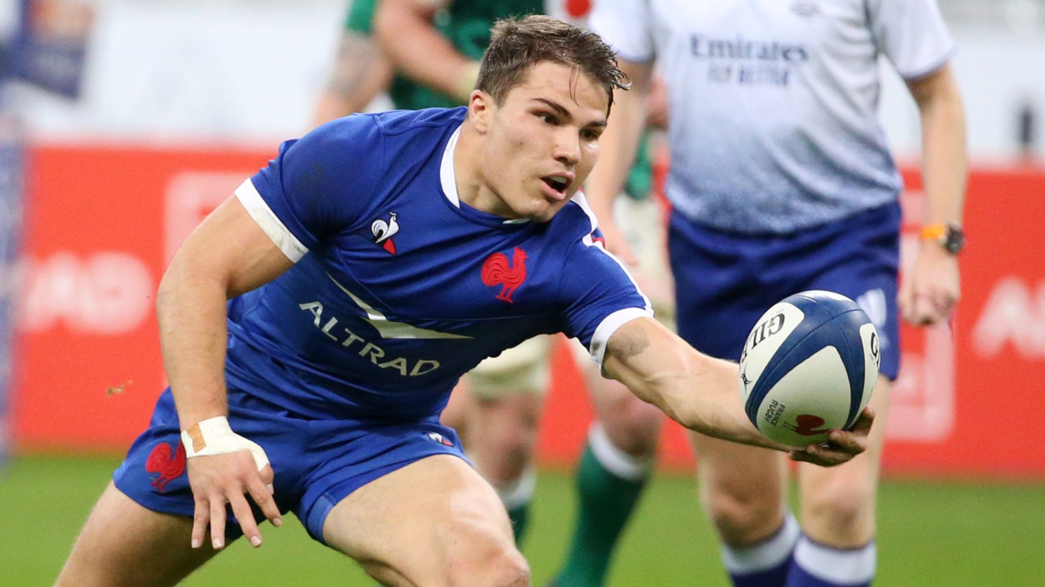 Brice Dulin France Carries Ball Rugby Six Nations Match