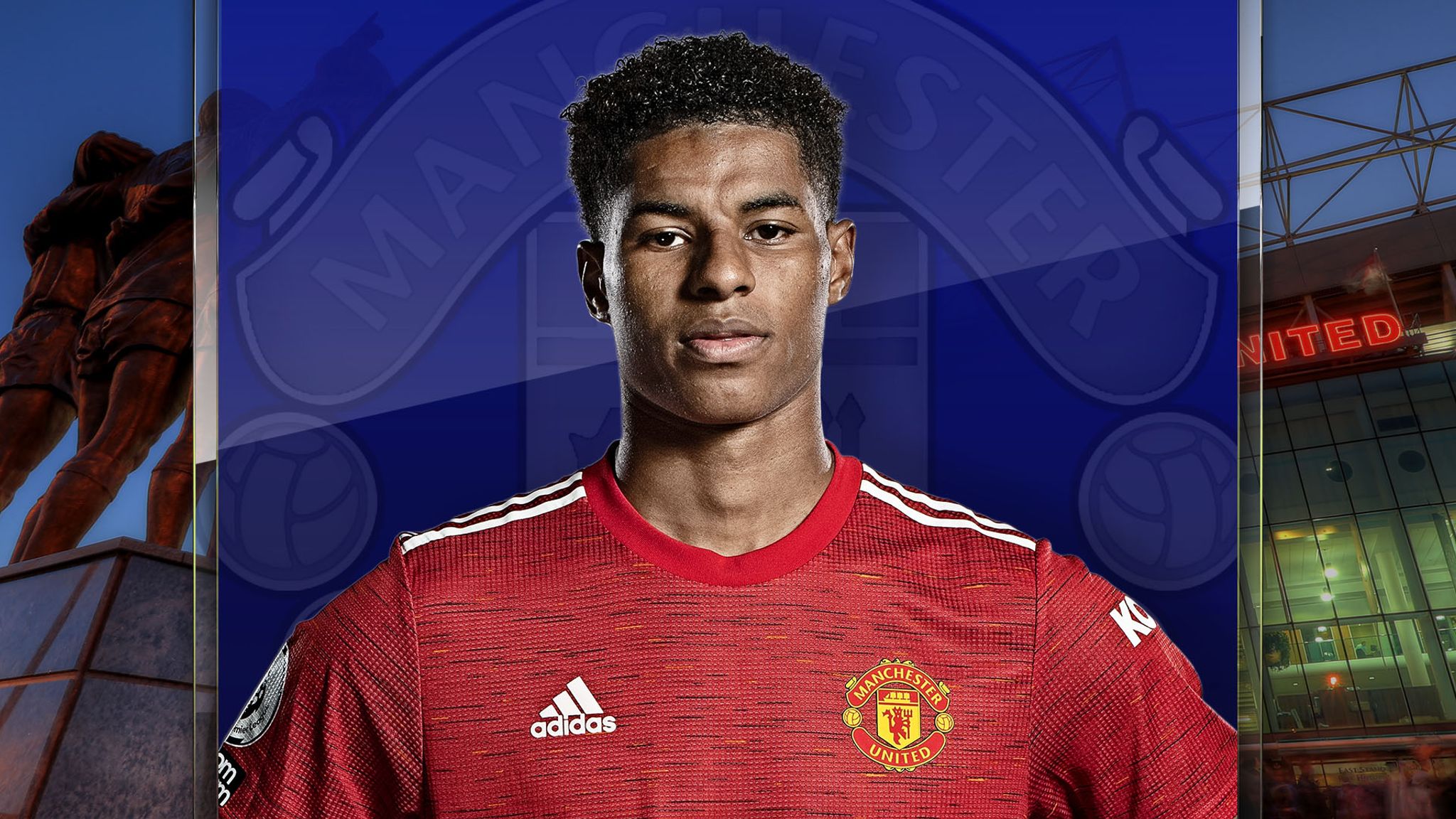 Marcus Rashford Manchester United & England by Subside Sports