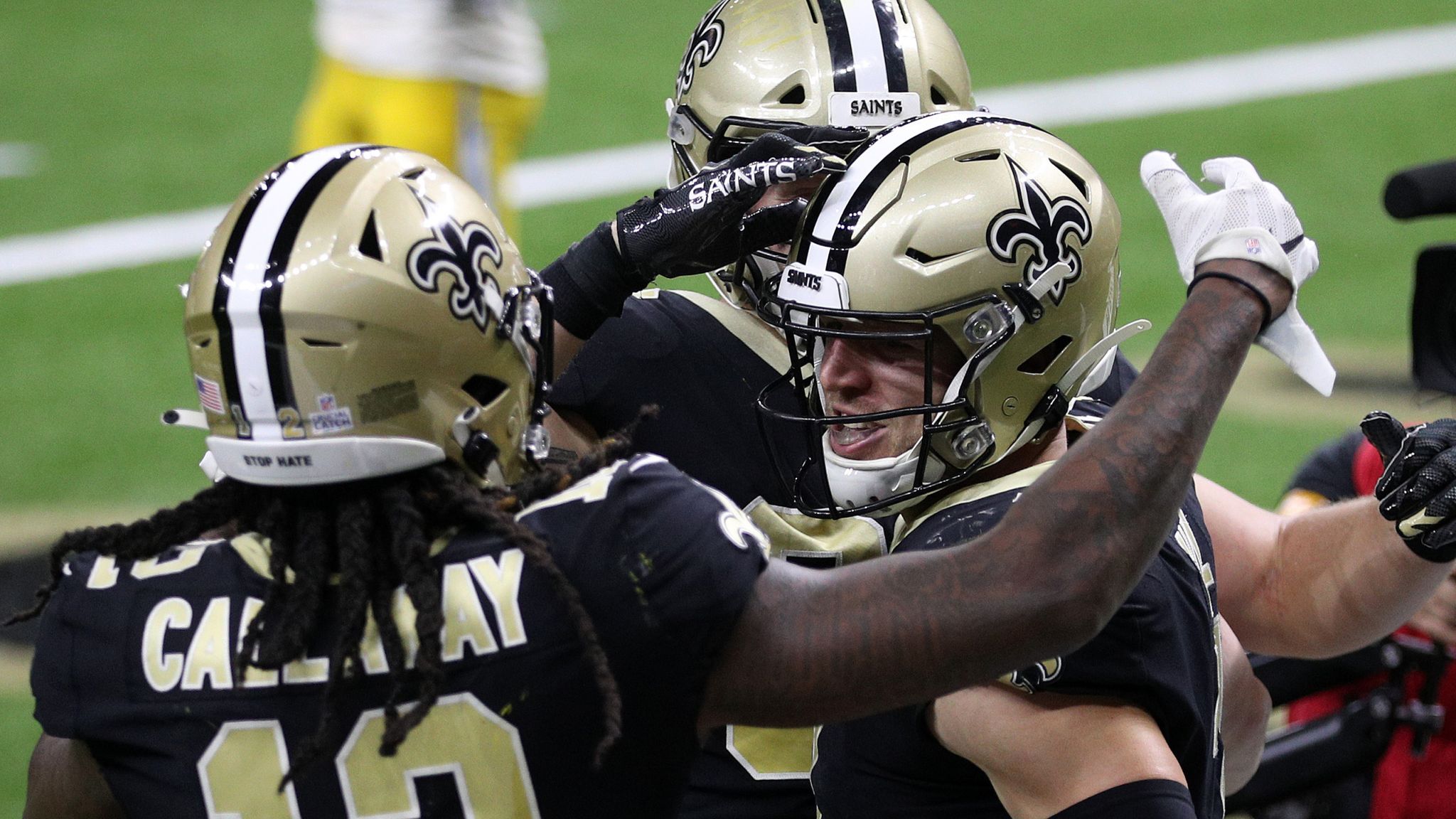 The Saints beat the Panthers 30-27