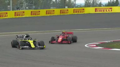 Ricciardo overtakes Leclerc for fourth