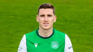 Image of Paul Hanlon has scored two goals in 11 appearances for Hibs this season