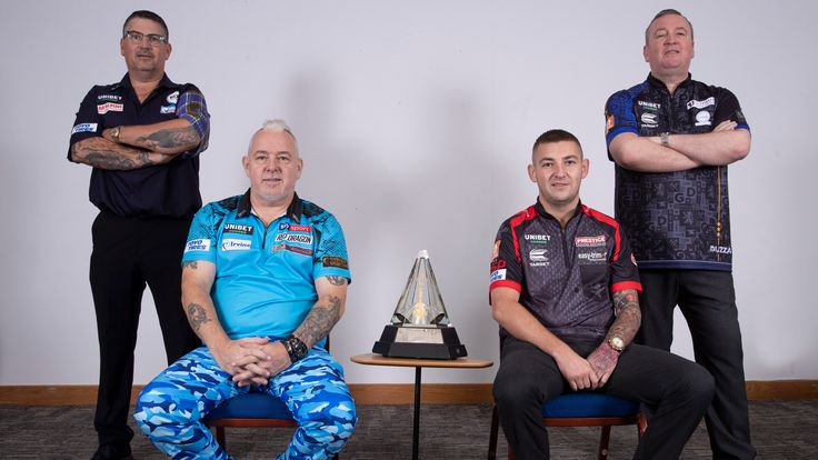 Glen Durrant, Gary Anderson, Peter Wright and Nathan Aspinall will battle for the Premier League Darts crown after plenty of drama in Milton Keynes