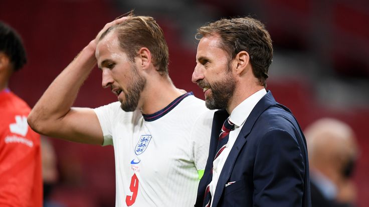 Gareth Southgate and Harry Kane