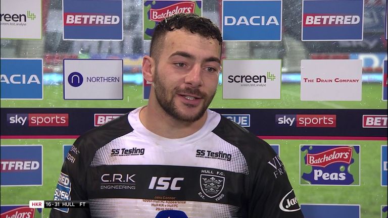Jake Connor was named man of the match after a dominant performance in the Hull derby