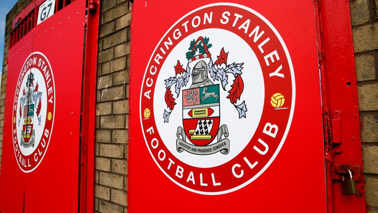 LONDON, ENGLAND - MARCH 19: A General view of the Wham Stadium, home to Accrington Stanley FC photographed on March 19, 2020 in Accrington, England. (Photo by Clive Brunskill/Getty Images)
